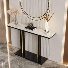 Blue Console Tables Shein Marble Sintered Stone Console Table