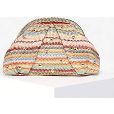 Women Beach Bags on sale Shein Vintage Minimalist Crocheted Beach Bag Large Capacity - Angora Red Rivet