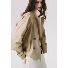 H&M Kort Trenchcoat Dame - Beige