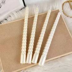 Shein 4pcs 2.0 x 25 cm Screw Thread Sticks Candle