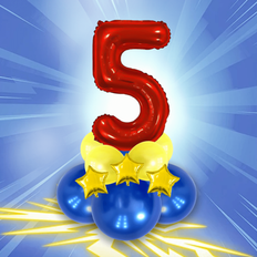 Shein 12pcs 32-Inch Multi-Color Number Balloon