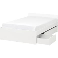 IKEA Dubbelsängar Ramsängar IKEA Vihals Sängstomme Med 2 Sänglådor 140x200 cm Ramsäng