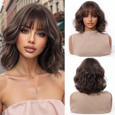 Hair Products Shein Coffee Brown 10 Inch Curly Bob Wig