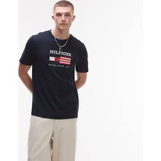 Tommy Hilfiger T-shirts Tommy Hilfiger Americana Monotype Flag Box Tee - Navy