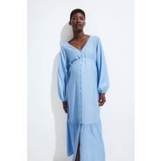 Äitiys ja Imetys H&M Lyseblå Before After Kjole Med Bindebælte XL