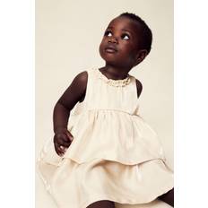 H&M Kjoler Børnetøj H&M Baby Kjole Med Underdel I Etager - Beige