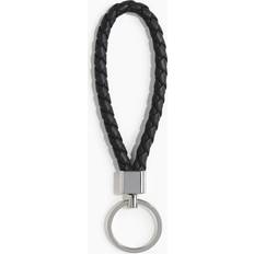 Black Keyring With Leather Loop