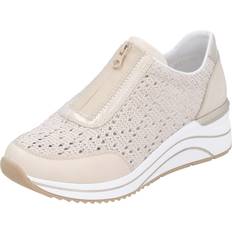 Remonte Trainers Remonte Soft Front Zip Lace Up Trainer - Golden Beige