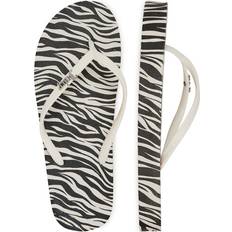Print Flip Flop - White