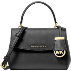 Michael Kors Ava Extra Small Saffiano Leather Crossbody Bag - Black