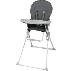 Portage et Assise BAMBISOL Chaise haute fixe avec tablette réglable en profondeu grise