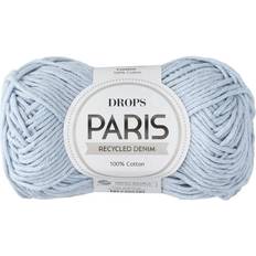 100% Bomuld Garn Drops Design Paris Recycled Denim Light Wash 75m