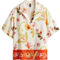 H&M Loose-Fit Resort Shirt - White
