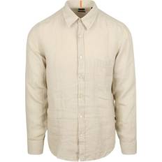 BOSS Relegant Linen Shirt - Ecru