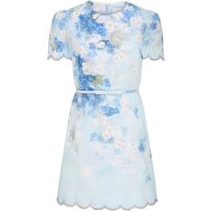 Zimmermann Klänningar Zimmermann Crush Floral Short Dress - Blue