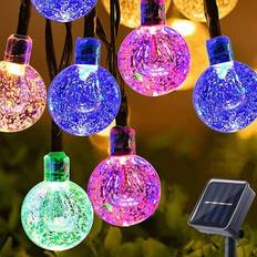 Shein LED Solar Crystal Ball Bubble String Light
