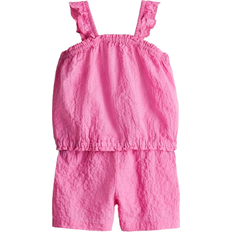 H&M Crinkled Cotton Set 2-piece - Cerise (1282906003)