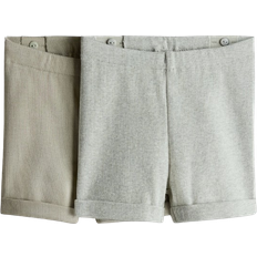 H&M Cotton Jersey Shorts 2-pack - Khaki Green (1262119002)