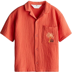 H&M Boys Muslin Resort Shirt - Orange