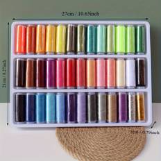 Yarn & Needlework Supplies Temu Polyester Vibrant Thread 200 Yards