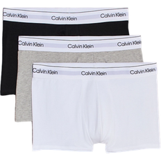Calvin Klein Modern Cotton Trunks 3-pack - Grey Heather/White/Black