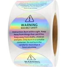 Candle Making Temu 500pcs 1.5in Holographic Candle Jar Stickers