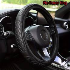 Steering Wheel Cover Temu Soft Comfortable Pu Leather Steeling Wheel Cover