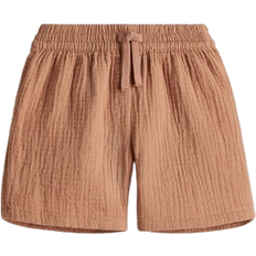 H&M Cotton Muslin Shorts - Light Brown (1278062002)