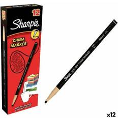 Sharpie Markers Sharpie Peel Off China Marker Black 12 Pack