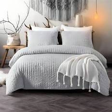 Textiles Shein 3 Pieces Grey Classic Seed Bedding Set Duvet Cover