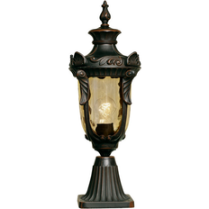 Metal Pole Lighting Elstead Lighting Philadelphia Bronze/Amber Gate Lamp 54cm