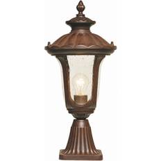 Elstead Lighting Chicago Small Rusty Bronze Patina Gate Lamp 51cm