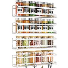 Spice Racks Latitude Run 4-Pack Wall-Mounted Spice Rack Metal