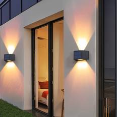 Temu 2pcs 4pcs Solar Led Wall Lamp Väggarmatur