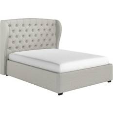 King Size Ottoman Bed with Winged Headboard 