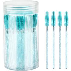 Shein 100/50PCS Eyelash Brushes, Mascara Wands With Container, Bendable Disposable Eyebrow Spoolies, Lash Brush For Lash Extensions, Eyebrow Spoolie, Castor Oil Brushes