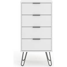 Core Products Augusta 4 Narrow White Chest of Drawer 45x90.3cm
