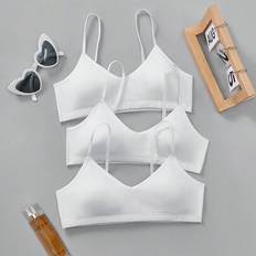 Underwear Sets Children's Clothing Shein Tween Girls Minimalist V-Neck Camisole Set - Comfortable