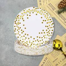 Shein 7 Inch Metallic Foil Paper Plates
