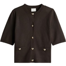 H&M Fine Knit Cardigan - Dark Brown