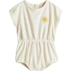 H&M Terry Romper Suit - Cream/Sun (1278462001)