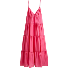 H&M Tiered Maxi Dress - Bright Pink