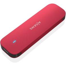 Externa lagringschassin Aisens Caja Externa Disco SSD M.2 NVMe ASM2-027RED