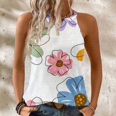 Shein Simple Floral Pattern Camisole - Suitable For Summer