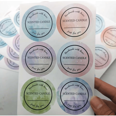 Candle Making Shein 60pcs Creation Candle Label 51mm Stickers