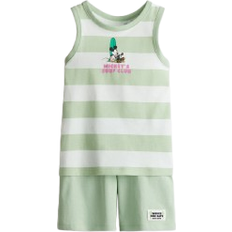 Musse Pigg Nattplagg H&M Printed Cotton Pyjamas - Light Green/Mickey Mouse (1272074002)