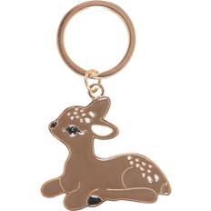 Lompakot ja Avaimenperät Something Different Felicity Fawn Keyring - Brown