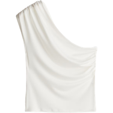 H&M One Shoulder Top - White