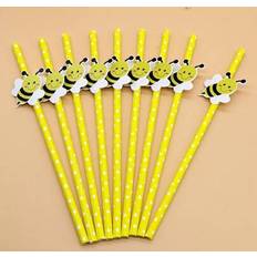 Shein 10pcs Bee Shaped Paper Straws