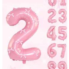 Pink Number Balloons Shein 32 Inch Light Pink Foil Number Balloon 10pcs